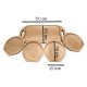 Holz-Servierset für 4 Personen – Massivholz, ArtKer