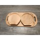 4-person wooden serving set – solid wood, ArtKer
