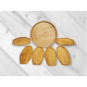 Set platou lemn tip pizza